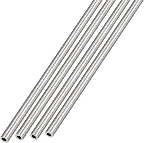 METALLIXITY Tubo de acero inoxidable 304 (0.079 in de diámetro exterior x 0.020 in de pared T x 11.811 in de largo), 4 piezas, tubo recto - para
