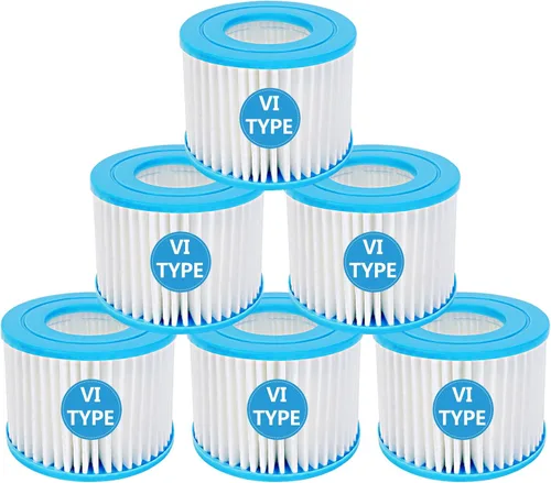 Cartucho tipo , reemplazo de filtro de spa, Lay-Z-Spa, filtros para bañera de hidromasaje Coleman SaluSpa 90352E 58323, paquete de 6