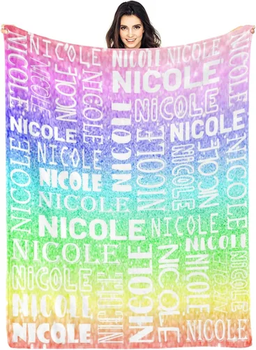 Miniatura 34 de Dr.TOUGH Mantas personalizadas para niños, mantas y mantas personalizadas con nombre para niños y adultos (color 01, 30 x 40 pulgadas)