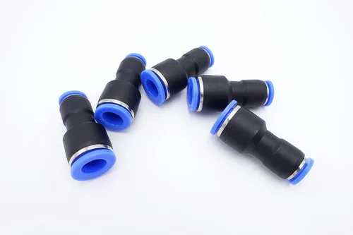 Miniatura 20 de Empuje para conectar, tubo de 1/2 pulgada de diámetro exterior x tubo de 1/4 pulgadas, conector de dos vías de unión recta de aire neumático