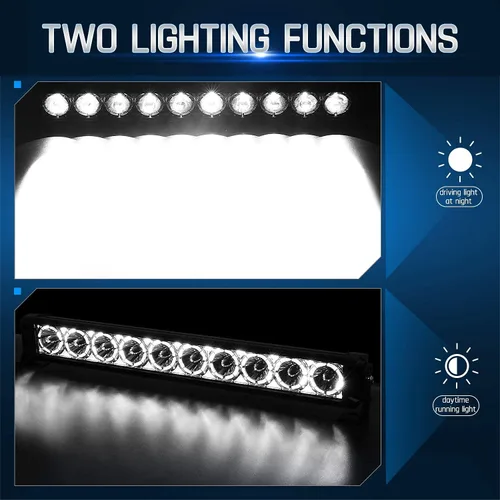 Miniatura 3 de Autofeel Barra de luz LED de 32 pulgadas, reflectores de 150 W y 15000 lm, luces antiniebla LED para conducción todoterreno con luces de circulación
