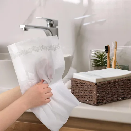 Miniatura 2 de Yinder Paquete de 200 toallas de mano desechables, servilletas de baño, toallas decorativas para invitados, toallas de papel suaves y absorbentes