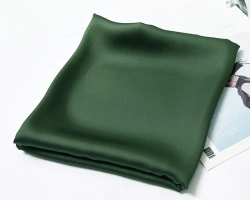 Miniatura 50 de Conjunto de bufanda de poliéster de gasa cuadrada de satén suave y grande para mujer, cuello de cabeza, multiuso, colores sólidos disponibles