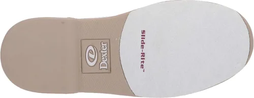 Miniatura 4 de Dexter Groove IV - Zapatos de boliche para mujer color blanco nobuck oro rosa