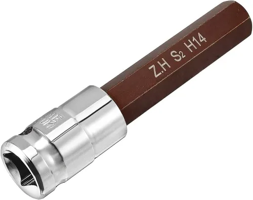 Miniatura 11 de Auniwaig Enchufe hexagonal de 1/2 pulgada x H6 (0.236 in), brocas de acero S2, enchufes CR-V de 4 pulgadas de longitud, 2 piezas