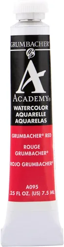 Miniatura 20 de Grumbacher Academy - Pintura de acuarela, 0.25 onzas, tono medio rojo cadmio (A029)