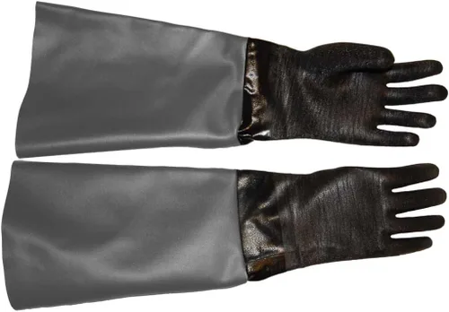 Miniatura 4 de Guantes para gabinete de chorro de arena con chorro de arena, 5.5 x 24 pulgadas, fabricados en Estados Unidos