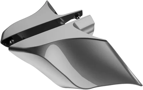 Miniatura 61 de Advanblack Barracuda - Cubiertas laterales estiradas plateadas (brillantes), paneles extendidos para Harley Touring Street Glide Road Glide Electra