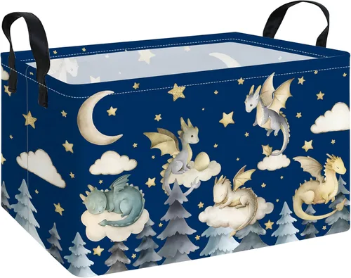 Miniatura 11 de Cesta de lavandería plegable rectangular, canasta de lona, cesta para guardería, adecuada para niños, oficina, dormitorio, ropa, almacenamiento