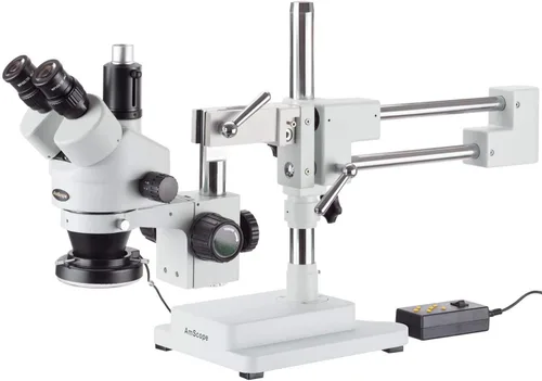 Miniatura 12 de AmScope SM-4T-80S-M Microscopio Digital Profesional Trinocular Estéreo Zoom, WH10x Oculares, Aumento 7X-45X, Objetivo de Zoom 0.7X-4.5X, Anillo