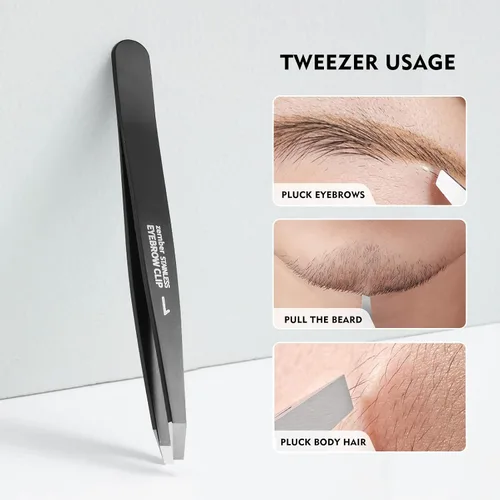 Miniatura 2 de Pinzas para cejas para mujer, las mejores pinzas de precisión para hombres, pinzas profesionales para depilación facial