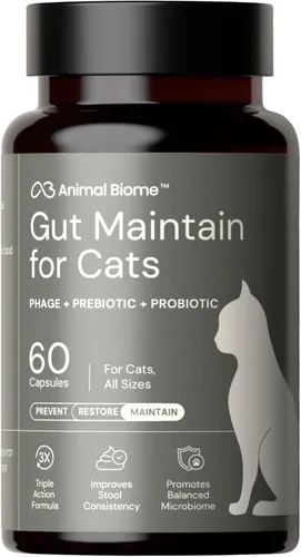 Miniatura 17 de AnimalBiome KittyBiome - Probióticos para gatos con S Boulardii (30 cápsulas) KittyBiome - Mantenimiento intestinal de triple acción fago