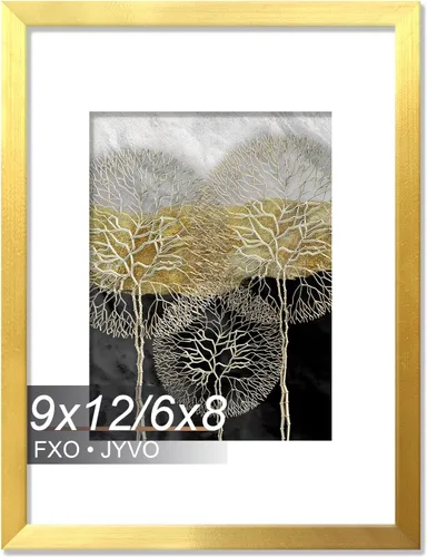 Miniatura 31 de Fxojyvo Marco de Fotos de 4x6, Muestra Foto de 3.5x5 con Paspartú o 4 x 6 Sin Paspartú, Liviano y de Alta Transparencia Marco de 4 por 6 para Pared