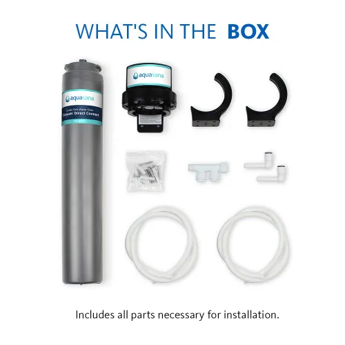 Miniatura 7 de Aquasana Filtro de agua para grifo de fregadero Reduce el 99% de 78 contaminantes, incluyendo cloro y plomo del agua del grifo, filtración debajo