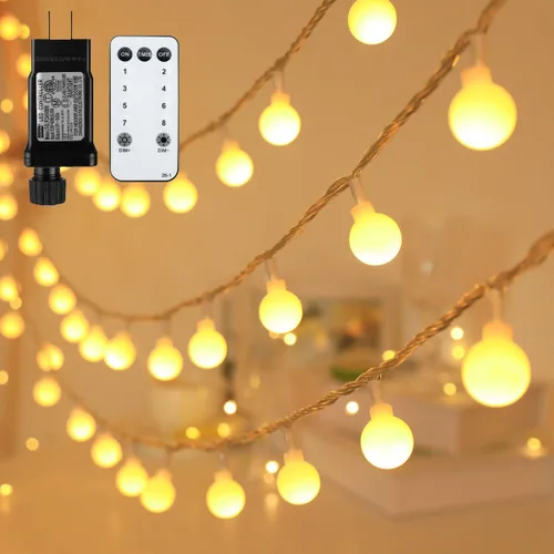 Miniatura 14 de RaThun - Cadena de luces LED con forma de esfera.