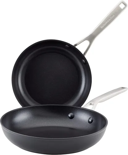 Miniatura 15 de KitchenAid Sartén/Wok Antiadherente de Inducción Anodizada Dura para Saltear con Mango Auxiliar, 12.25 Pulgadas - Negro Mate
