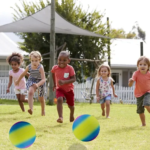 Miniatura 6 de Bola de patio de recreo, Kickball de 8.5 pulgadas para niños y adultos, para interiores y exteriores, balón de balonmano, juego de cuatro bolas