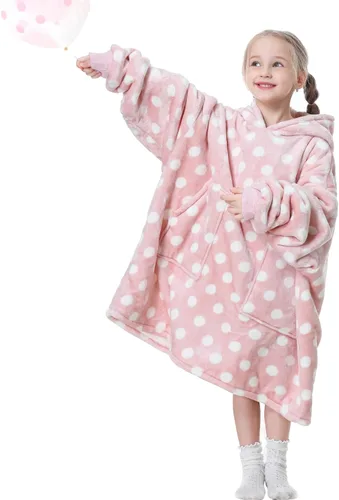 Miniatura 21 de Aemicion - Manta con capucha tipo sudadera tamaño grande, vellón Sherpa con mangas y bolsillo, unisex para adultos, ideal para hogar, oficina