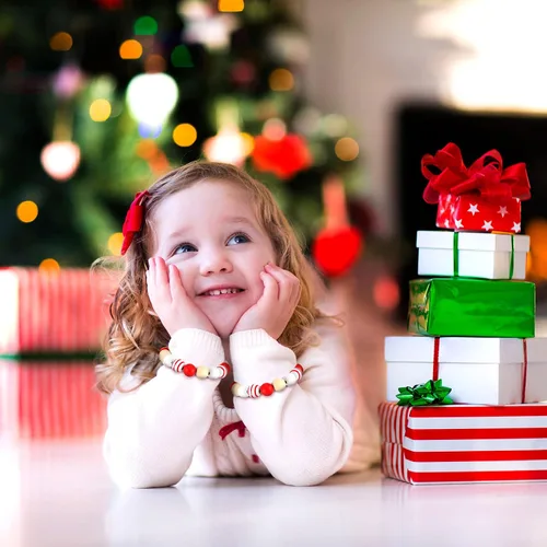 Miniatura 7 de Jetec 160 cuentas de madera coloridas de Navidad para manualidades de 0.632 pulgadas (0.630 in), rústicas, naturales, redondas, de madera pulida