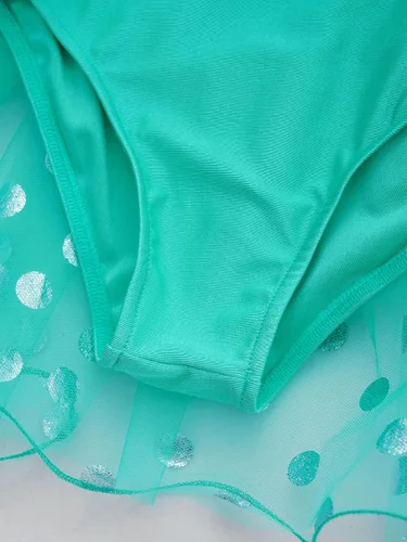 Miniatura 56 de CHICTRY Vestido tutú de ballet con lentejuelas brillantes para niñas y niñas, moderno disfraz de baile latino de jazz