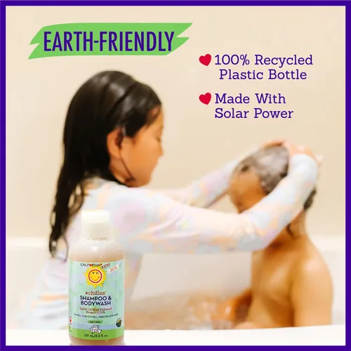 Miniatura 9 de California Kids Shampoo + Gel de baño Chillax Lavender Body Wash Cuidado suave de la piel para niños + adolescentes 100% a base de plantas