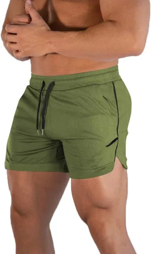 Miniatura 14 de FLYFIREFLY Pantalones cortos de entrenamiento de gimnasio para hombre, ligeros, atléticos, pantalones cortos para entrenamiento de culturismo
