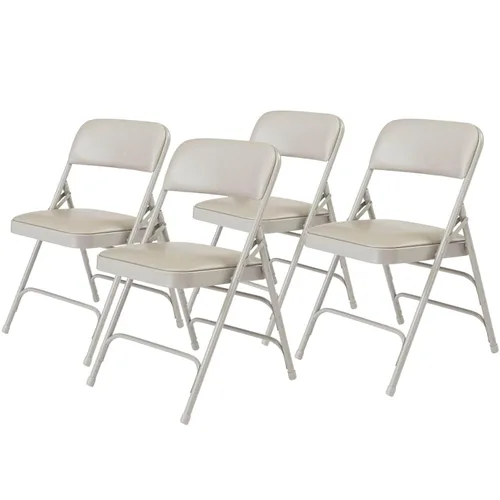 Miniatura 8 de National Public Seating - Sillas plegables portátiles acolchadas de alta calidad, serie 1300, tapizadas, sillas plegables resistentes