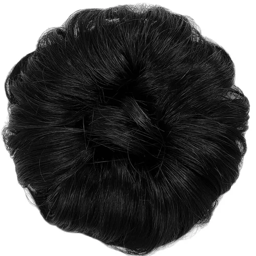 Miniatura 9 de HAIR COUTURE Avanti Moño desordenado - Pieza de extensión sintética instantánea, con pelo rizado ondulado postizo para mujeres