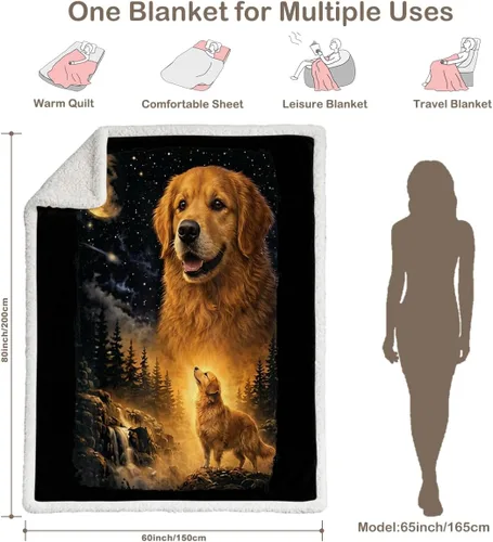 Miniatura 211 de Autumn Teddy Dog Patchwork Sherpa Blanket Fall Cozy Throw Blanket Cute Puppy Quilt Style Warm Soft Blanket for Couch Sofa Bedroom Decor 50x60 Inches