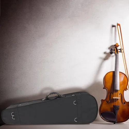 Miniatura 2 de Estuche básico, profesional, rígido, liviano, con forma triangular, para violín, de la marca ADM , Talla full