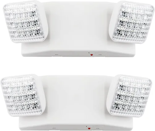 Miniatura 8 de LIT-PaTH Accesorios de iluminación LED de emergencia con 2 cabezales LED y baterías de respaldo, luz de salida estándar de EE. UU., calificada por