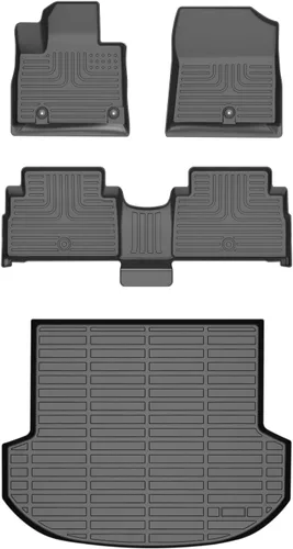 Miniatura 87 de HAFIDI® - Tapetes para auto con almacenamiento debajo del asiento, para todo clima, antideslizantes, de elastómero termoplástico, para la primera