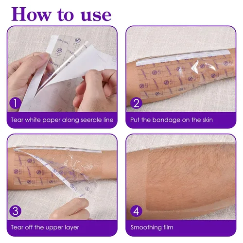 Miniatura 6 de Vendaje de cuidado posterior para tatuajes, 6 pulgadas x 2 yardas, película transparente impermeable para segunda piel, curación, vendajes adhesivos