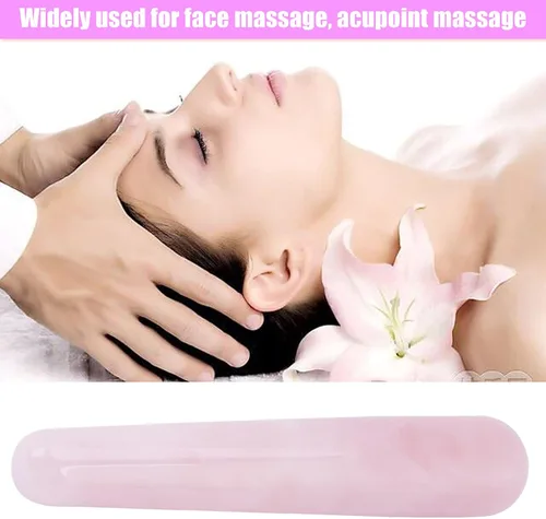 Miniatura 3 de Varita de masaje de piedra, varita de masaje de cristal, 3.93 pulgadas de cuarzo natural, varita de masaje facial, herramienta de masaje de palo