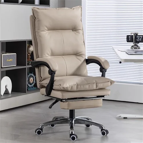 Miniatura 8 de Silla de oficina de respaldo alto, silla de escritorio para computadora, silla ejecutiva ergonómica, silla giratoria reclinable con reposapiés