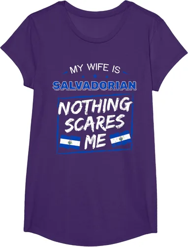 Miniatura 19 de Camiseta con la bandera de raíces salvadoreñas de El Salvador My Wife Is Salvadoran Roots, Negro