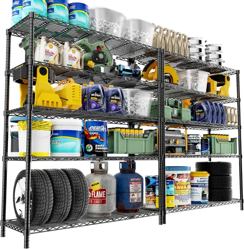 Miniatura 30 de ROOMTEC Estantería de alambre resistente de 3 niveles, 40 pulgadas de ancho x 16 pulgadas de profundidad x 40 pulgadas de alto, estante