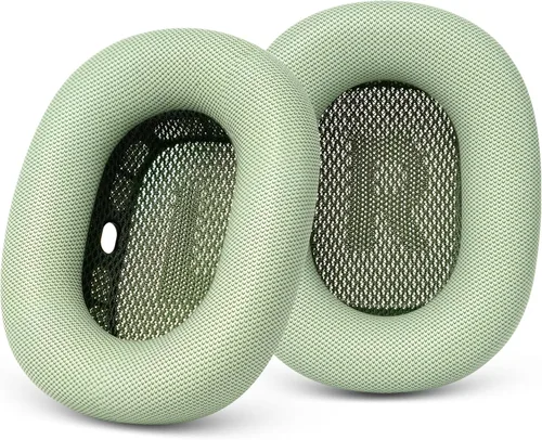 GEVO Almohadillas de repuesto mejoradas para auriculares AirPods Max 1 y 2, almohadillas de piel de proteína, almohadillas para los oídos con espuma