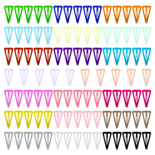Miniatura 5 de ECADY Juego de 100 pinzas para el cabello de metal con cierre para niñas, bebés y niños, broches de moño perfectos para cabello fino, cabello grueso