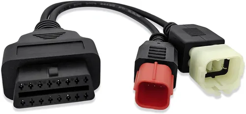 Cable adaptador OBD2 2 en 1, cable de diagnóstico OBD para Euro5 para Guzzi para Vespa para Suzuki para Yamaha para Vespa para Honda para KTM para