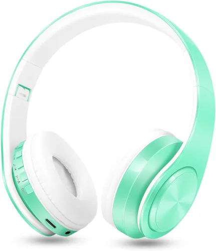 Miniatura 11 de RAT TAIL V5.0 Auriculares Bluetooth sobre la oreja, auriculares estéreo inalámbricos y con cable plegables micro SD/TF, FM para teléfono celular