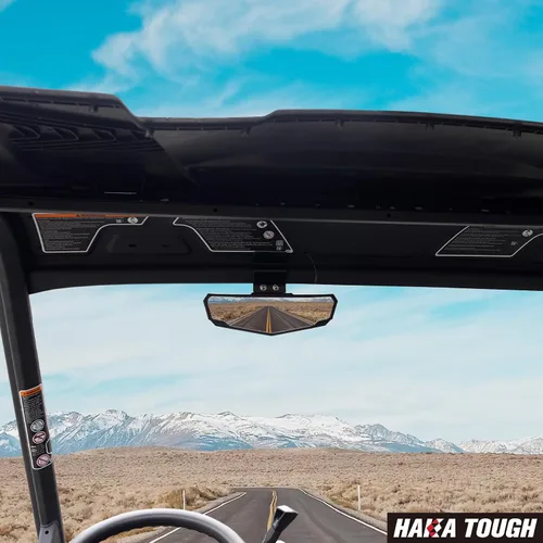 Miniatura 9 de HAKA TOUGH Espejo retrovisor central para Can Am Defender/Polaris Ranger, UTV Espejo retrovisor ancho convexo para Ranger 570 900 xp 1000 Crew