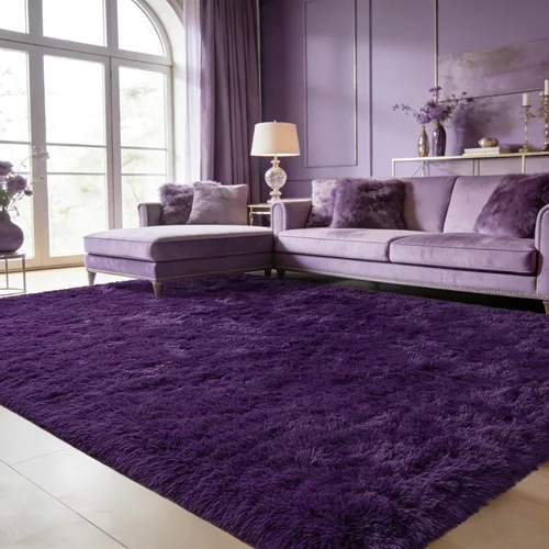 Miniatura 30 de Alfombra Corredor Suave de Pelo Largo para Dormitorio, 2 x 6 pies, alfombras esponjosas con parte inferior antideslizante para pasillo, junto a