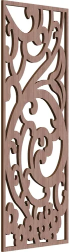 Miniatura 42 de Bridgewater - Paneles de pared decorativos de madera con calado, 9 3/8 pulgadas de ancho x 24 3/8 pulgadas de alto x 1/4 de alto, nogal