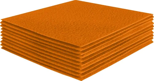 Miniatura 237 de FabricLA Hojas de fieltro acrílico para manualidades, cuadrados de fieltro precortados suaves de 4 x 4 pulgadas (3.9 in x 3.9 in), utiliza hojas