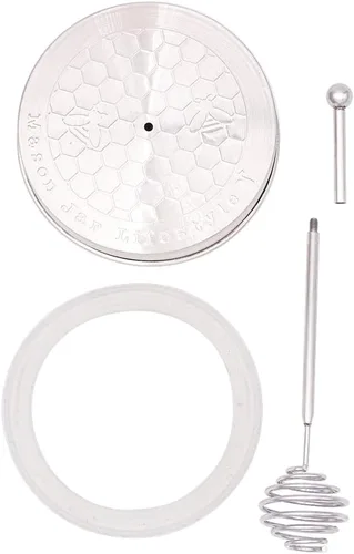 Miniatura 4 de Mason Jar Lifestyle - Olla de acero inoxidable para miel (boca regular)