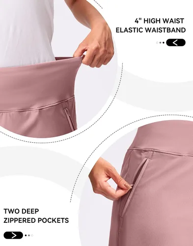 Miniatura 2 de G Gradual Falda de tenis de cintura alta, falda de golf, bolsillos con cremallera, falda pantalón atlética para mujer, para correr, entrenamiento