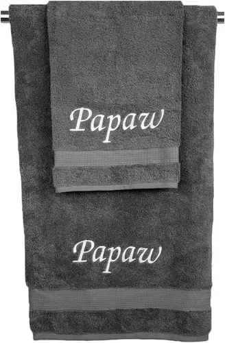 Toallas de baño y manos bordadas personalizadas con monogramas, 100% algodón. Regalos personalizados para él y ella. El juego de toallas de baño