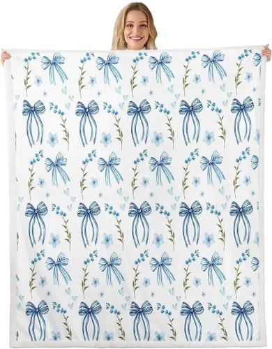 Miniatura 30 de Manta de cama con estampado de corazones de lazo, manta de felpa de grafiti dibujada a mano para decoración rústica del hogar, manta de franela