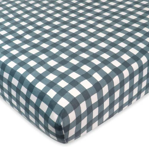 Miniatura 11 de HonestBaby Paquete de 2 sábanas bajeras para cuna Paquete de 2 - Azul claro